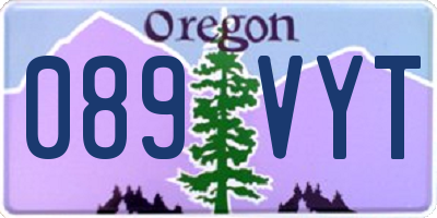 OR license plate 089VYT