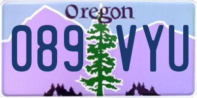 OR license plate 089VYU