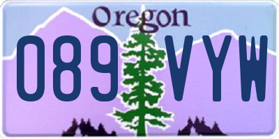 OR license plate 089VYW