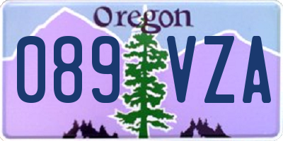 OR license plate 089VZA