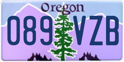 OR license plate 089VZB
