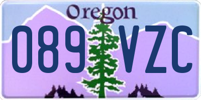 OR license plate 089VZC