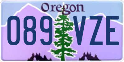 OR license plate 089VZE