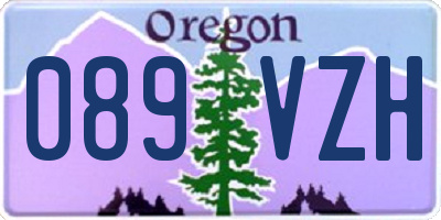 OR license plate 089VZH