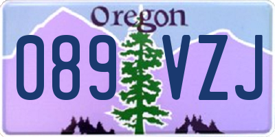 OR license plate 089VZJ