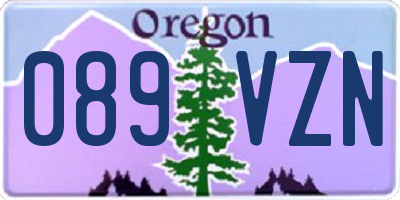 OR license plate 089VZN