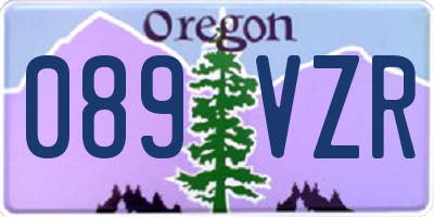 OR license plate 089VZR
