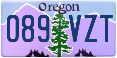 OR license plate 089VZT