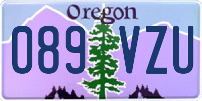 OR license plate 089VZU