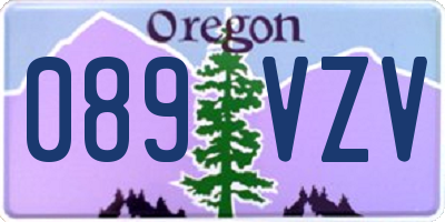 OR license plate 089VZV