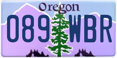 OR license plate 089WBR
