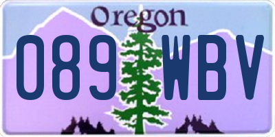 OR license plate 089WBV