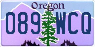 OR license plate 089WCQ