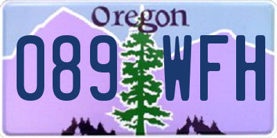OR license plate 089WFH