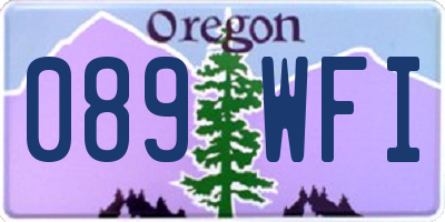 OR license plate 089WFI