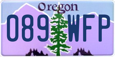 OR license plate 089WFP