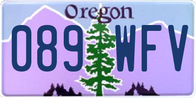 OR license plate 089WFV