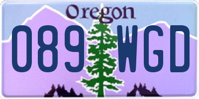 OR license plate 089WGD