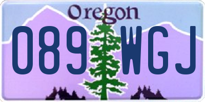 OR license plate 089WGJ