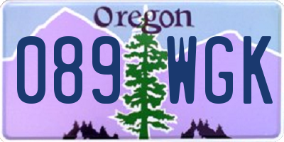 OR license plate 089WGK
