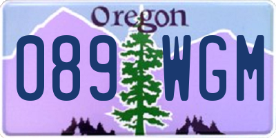 OR license plate 089WGM