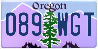 OR license plate 089WGT