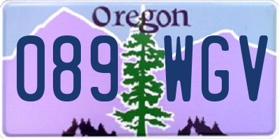 OR license plate 089WGV