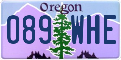 OR license plate 089WHE