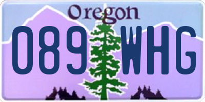 OR license plate 089WHG