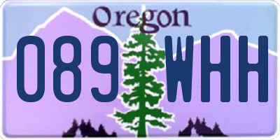 OR license plate 089WHH