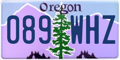 OR license plate 089WHZ