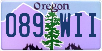OR license plate 089WII