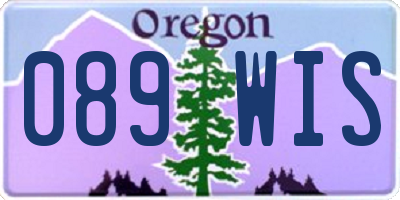 OR license plate 089WIS