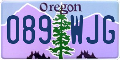 OR license plate 089WJG