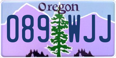 OR license plate 089WJJ