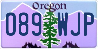 OR license plate 089WJP