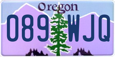 OR license plate 089WJQ