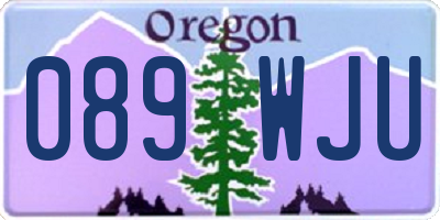 OR license plate 089WJU