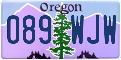 OR license plate 089WJW