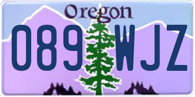 OR license plate 089WJZ