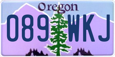 OR license plate 089WKJ