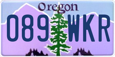 OR license plate 089WKR