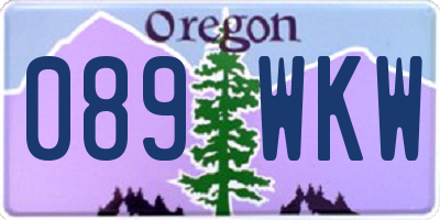 OR license plate 089WKW