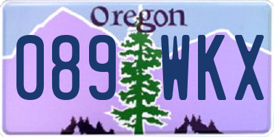 OR license plate 089WKX