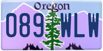OR license plate 089WLW