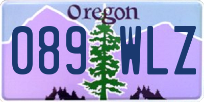 OR license plate 089WLZ