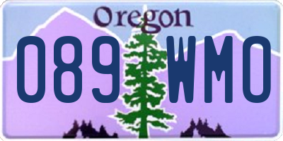 OR license plate 089WMO
