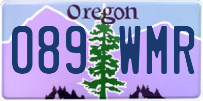 OR license plate 089WMR