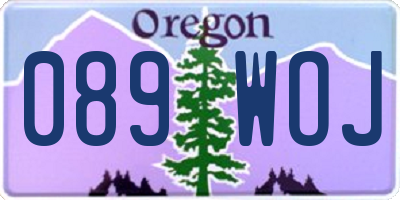 OR license plate 089WOJ