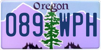 OR license plate 089WPH